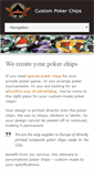 Mobile Screenshot of custompokerchips.fr